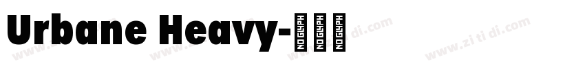 Urbane Heavy字体转换